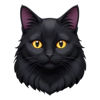fashionable black cat sticker