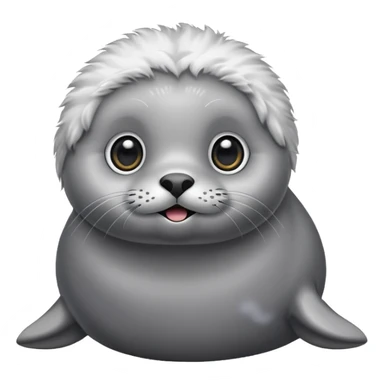 A super super cute seal sticker