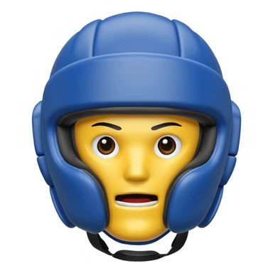 MMA headgear object icon, protective sparring helmet, padded texture, 3D cartoon, mobile game icon style, centered, clean background, no text, no watermark sticker