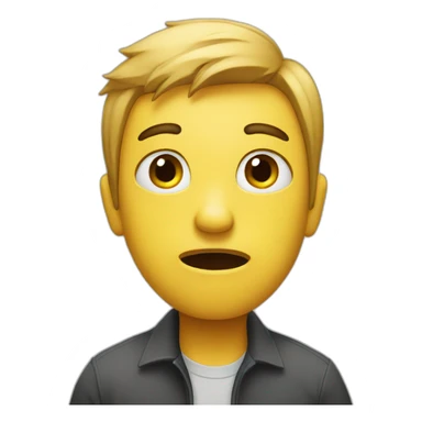 Confused person sticker