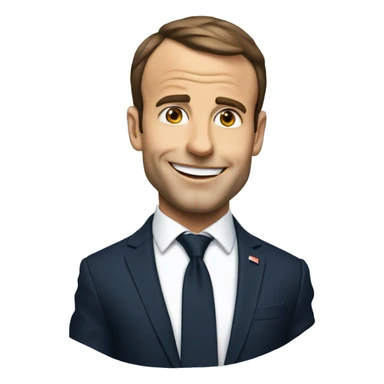 macron qui fais coucou sticker