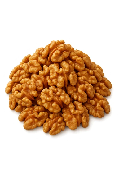 montagna di noci sbucciate, iperrealistici 4k sticker