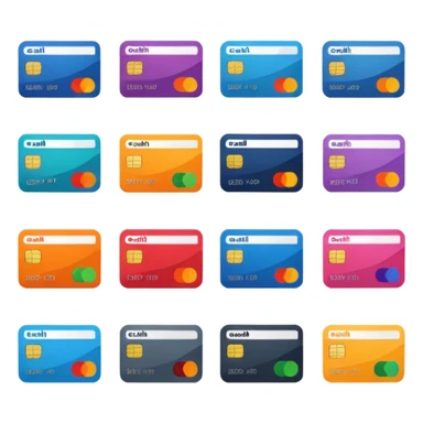 payment method flat style sticker