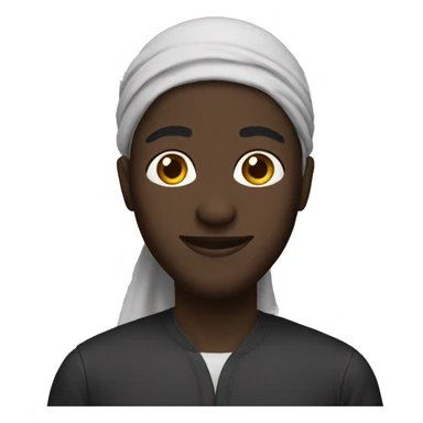 Black guy with a hijab sticker