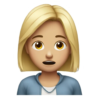 girl crying having a phone taken away sticker