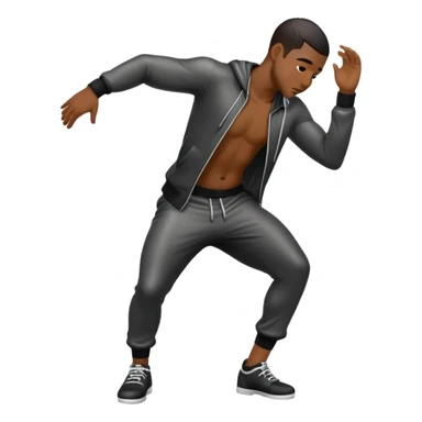 A black male twerking in the rain  sticker