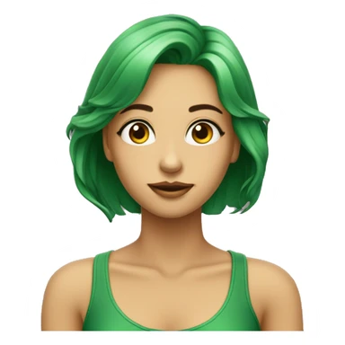 garota com cabelo loiro longo olhos verde  sticker