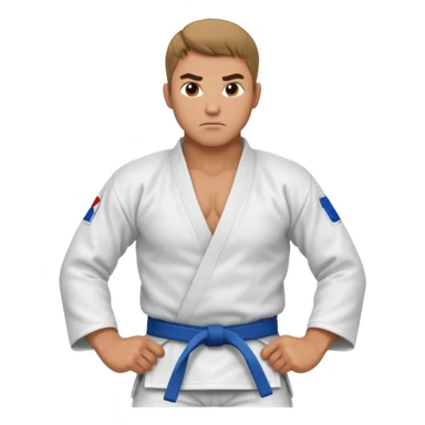 Judo man sticker