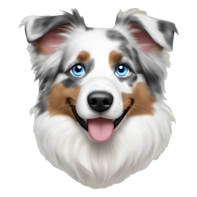 Double Merle Australian shepherd blue eyes sticker
