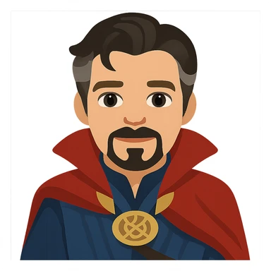 twitter emoji style doctor strange portrayed by benedict cumberbatch  sticker