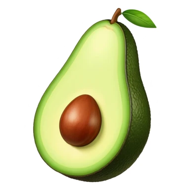Aguacate con labios grandes  sticker