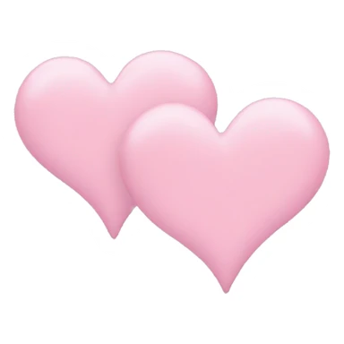 Two light pink hearts sticker
