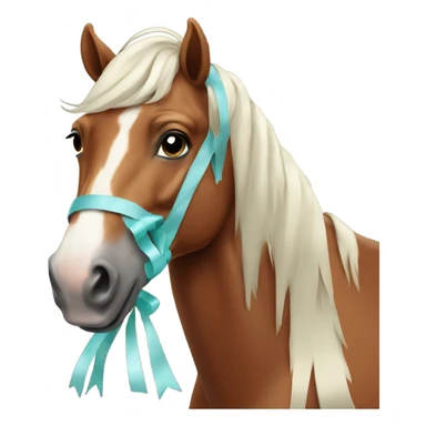 Horse With ribbon  sticker