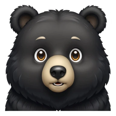 i wanna emoji black bear for my bio sticker