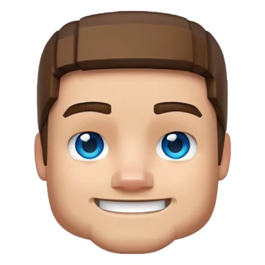 Make a minecraft Steve emoji sticker
