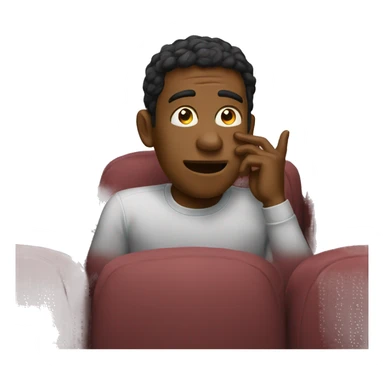 watching movie sticker