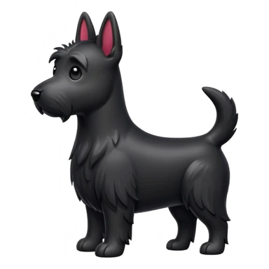 Scottie dog emoji sticker