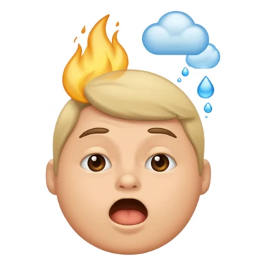 Farting person sticker