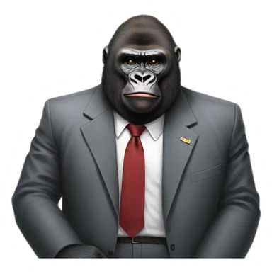 Gorilla meeting Kim yong un sticker