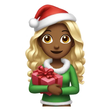 christmas girly sticker
