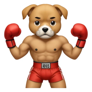 Dog in boxing stance







 sticker