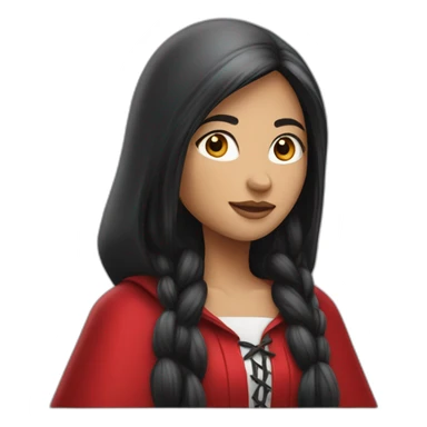 red-ridding-hood--long-straight-black-hair-with-white-streak-hair sticker