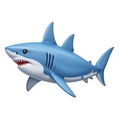 Put blue Nike shoes on the fins of the shark sticker