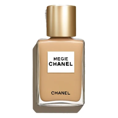 beige chanel makeup bottle sticker