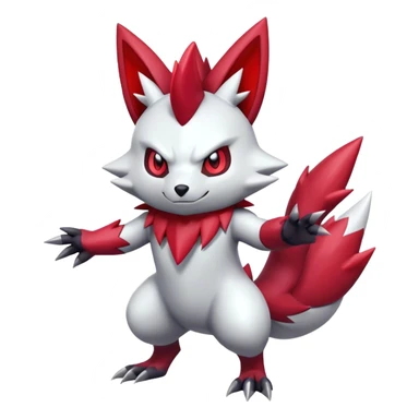 Epic Shiny Cool Cute Kawaii Zangoose-Zoroark-Pokemon Full Body sticker