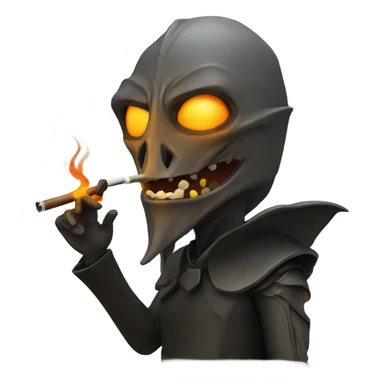 sauron smoking a pipe  sticker