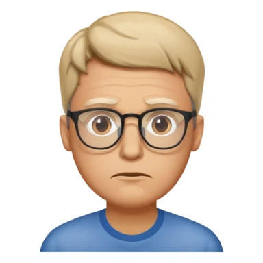 A man with glasses saying “ Are you mentally okay “! sticker