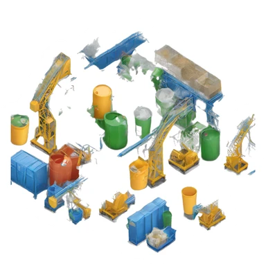 plastic recycling plant sticker