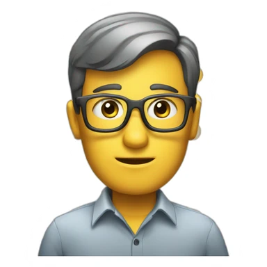 curious emoji for a team of business and data analyst sticker