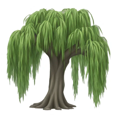 weeping willow tree sticker