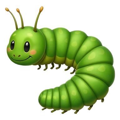 Caterpillar sleeping sticker