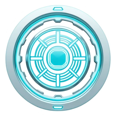  White And Cyan Cyber Aesthetic Deco sticker