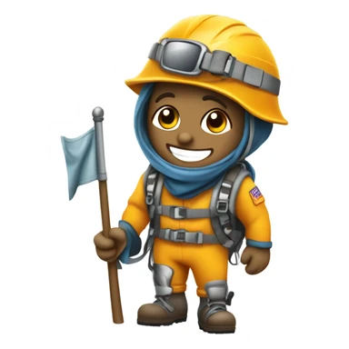 Mountaineer mascot sticker