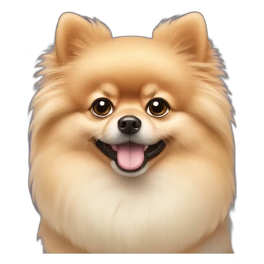 pomeranian with alopecia sticker