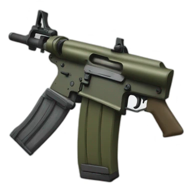 M16 avec un cœur sticker