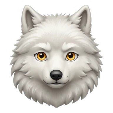 White wolf sticker