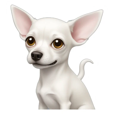 white chihuaha sticker