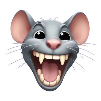 rat evil laughing scary sticker