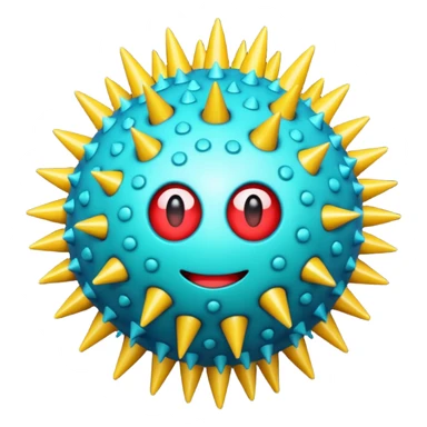  virus with many sticker