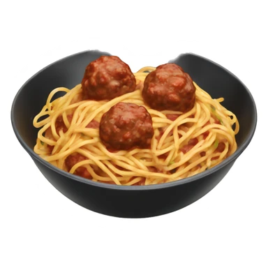 Spaghetti and meatballs ￼ sticker