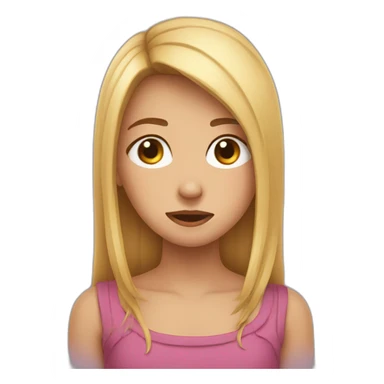 CCrying gitl sticker