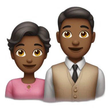 Garçon amoureux de fille sticker