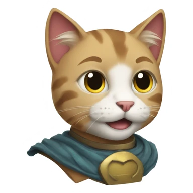 Suer hero cat sticker