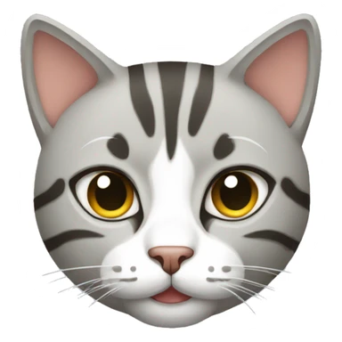 Cat three color sticker