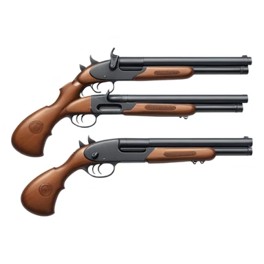double barrel shotgun sticker