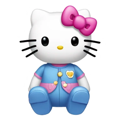 Hello kitty with 🤨 sticker